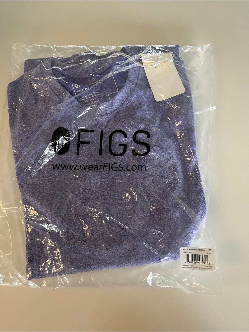NWT Figs XS Blueberry Salta Seamless Underscrub